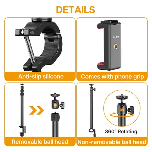 Штатив-тримач Ulanzi Vijim Desktop Extendable Light Stand (UV-2487 LS02) - фото 11