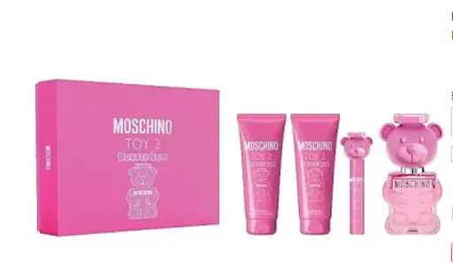 Набір Moschino Toy 2 Bubble Gum туалетна вода 100 мл, 100 лосьйон для тіла, 100 мл гель для душу, 10 мл - фото 1