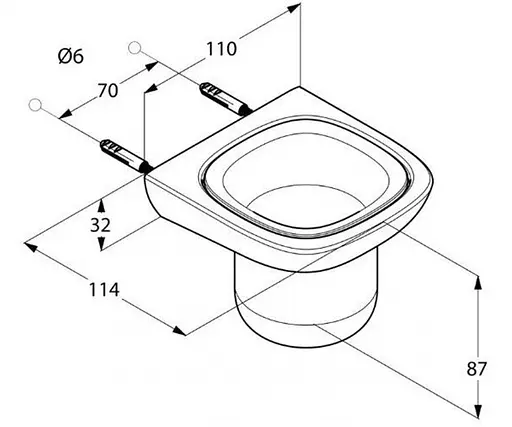 Склянка для зубних щіток Kludi Ambienta 5397505 - фото 3