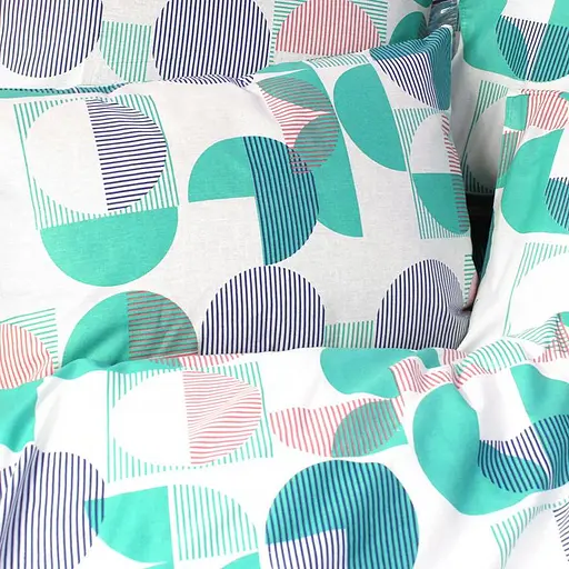 Полуторный постельный комплект бязь, хлопок зеленого цвета 327550 - фото 3