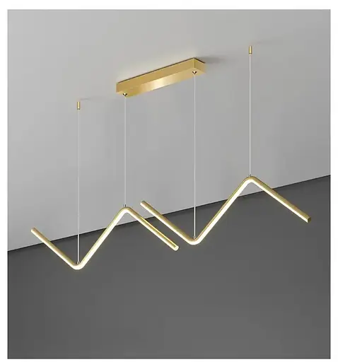 Світлодіодна люстра Австрія PJ820 (90х11см) Золотиста - фото 3