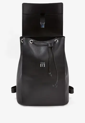 Женский кожаный рюкзак Kim черный краст - фото 7