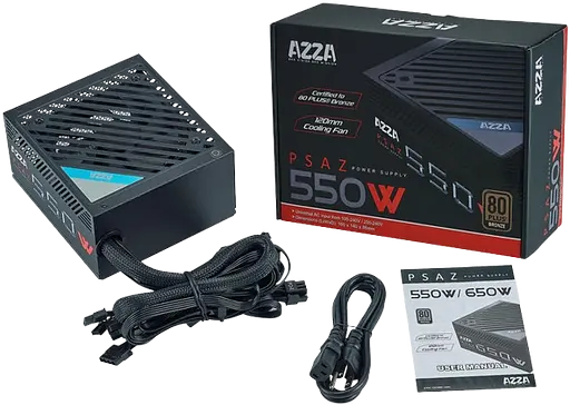 Блок питания Azza PSAZ-550W 550W 80+ Bronze (PSAZ-550W) - фото 6