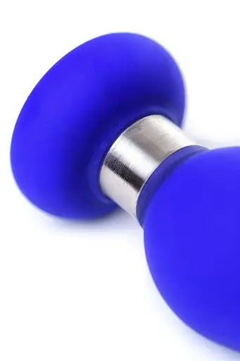 Анальная пробка ToDo Anal Plug Сlassic S 10 см (синий) - фото 4