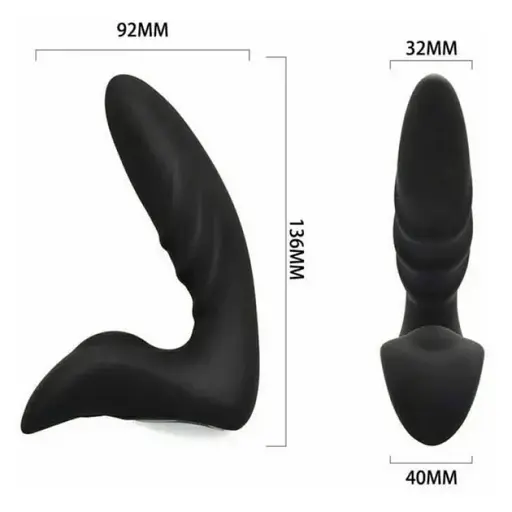 Масажер простати I’MCUM Pro Pulse 12 режимів вібрації Чорний (IM-KGS221) - фото 5