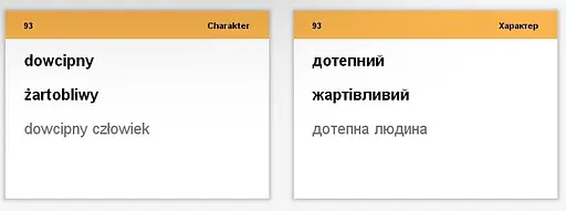 Настольная игра English Student Карточки для изучения разговорного польского языка English Student (укр.) (39122656) - фото 4