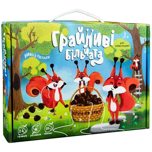 Настільна гра Strateg Грайливі більчата 30852 Різнокольоровий - фото 1