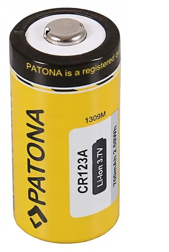 Аккумулятор Patona CR123A (16340) 700mAh 3.7V (Желтый) - фото 2