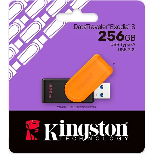 Флеш-накопичувач Kingston 256GB USB 3.2 Type-A Gen1 DT Exodia S (DTXS/256GB) - фото 3