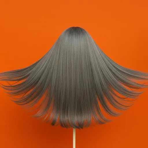 Перука аніме пряме волосся 70 см довгий чубчик жіночий попелястий - фото 2