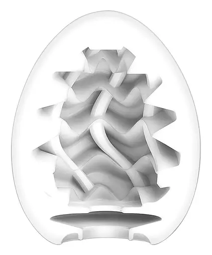 Мастурбатор яйце Tenga Egg New Standard Wavy II білий - фото 2