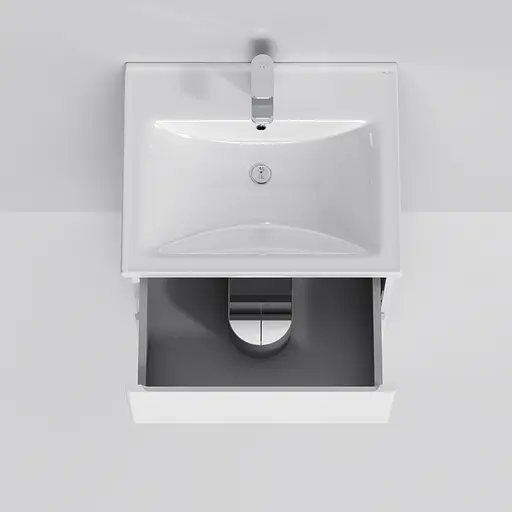 Тумба з умивальником AM.PM X-Joy 55 см підлогова 1 ящик білий M85-FSX0553-WC0553WG38 Білий - фото 5