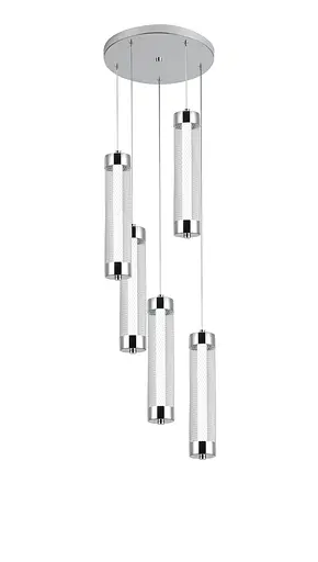 Підвісний світлодіодний світильник G 2664/5P 40W Хром