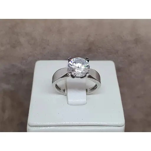 Срібне кільце Агні РОМАН з фіанітом. 1091/1Р-CZ 16,5 - фото 3