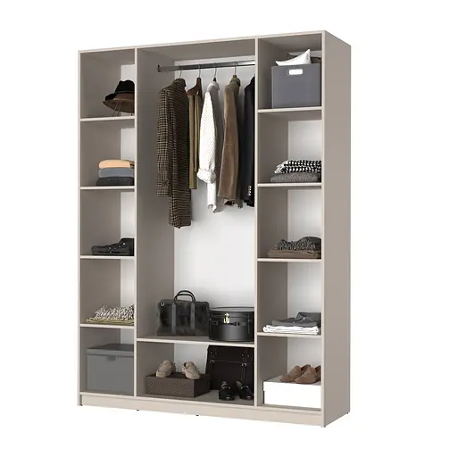 Шафа 4-дверна MebelStar Оскар ДСП BG, стандарт 160x52x220 см Дуб бурштиновий (MBS-4653) - фото 4