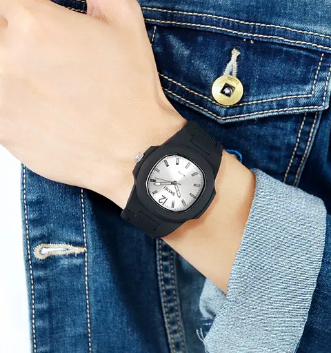 Наручний годинник чоловічий Skmei 1717 Silver, 1717SI (18407) - фото 7