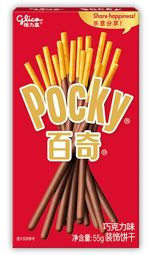 Палички Glico Pocky зі смаком Шоколадного крему Chocolate Cream Flavor, 55 г