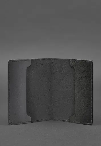 Кожаная обложка для военного билета офицера запаса 8.0 Черная - фото 3