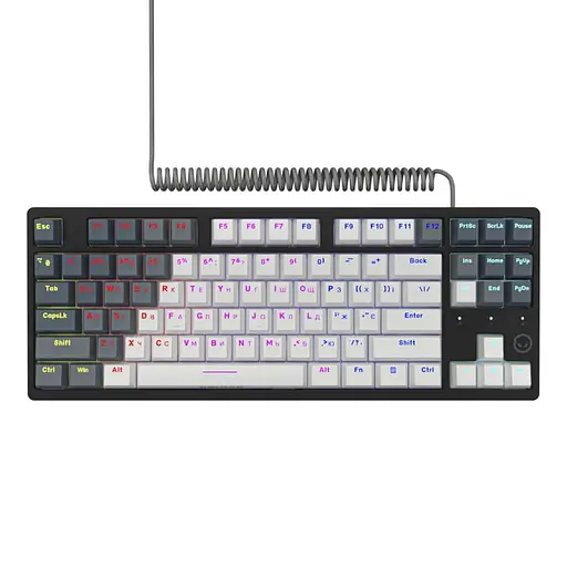 Клавиатура Lorgar Azar 514 TKL RGB EN+UA White (LRG-GK514TKL-WH-UA) - фото 1