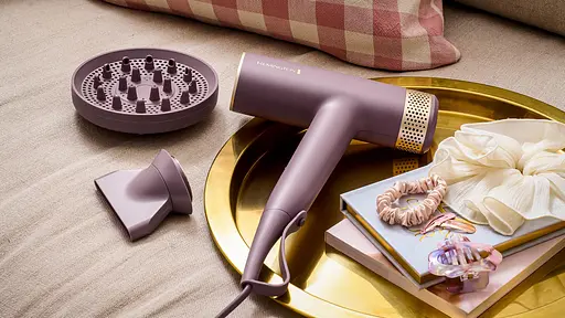 Фен Remington Remington AIRvive, 1600Вт, 3 режими, дифузор, іоніз-я, хол. обдув, фіолетово-золотий - фото 4