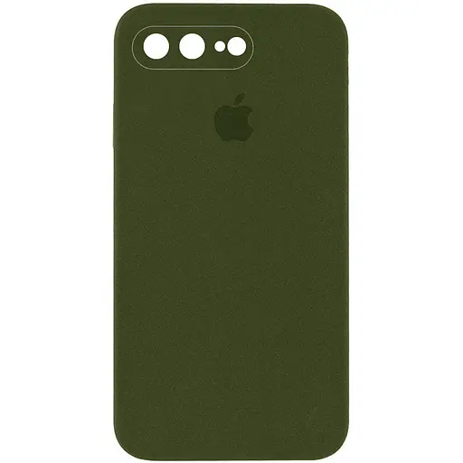 Чохол Epik Silicone Case Square Full Camera Protective AA для Apple iPhone 7 plus/8 plus 5.5 Зелений/Dark Olive
