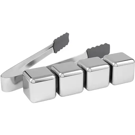 Металлические камни для виски Circle Joy Ice Cubes (CJ-BK03) набор 4 штуки