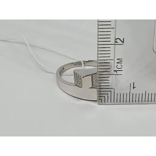 Золоте кільце Favoritum з фіанітами. 111151_Б 18,5 - фото 5