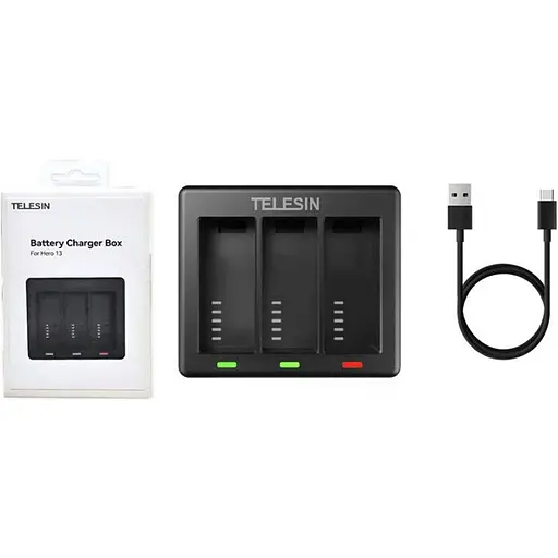 Зарядное устройство Telesin S0-BCG-12-TGP для GoPro HERO13 [124460] - фото 2