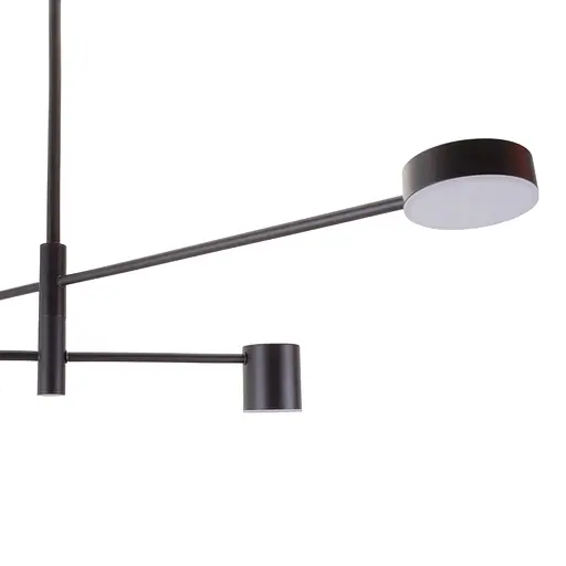 Світильник стельовий Brille підвісний BR-01 631S/4 LED 28W WW+NW+CW BK - фото 3