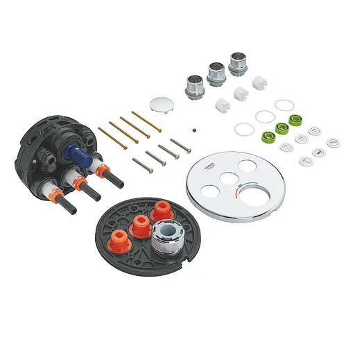 Душевая система скрытого монтажа термостатическая Grohe QuickFix Smartcontrol UA202802R3, Хром - фото 7