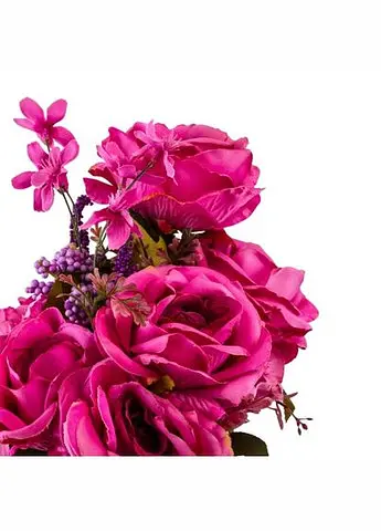 Букет “Квітковий коктейль” (7 бутонів троянд, 4 гортензії), фуксія, 51 см Elisey (9207-004) - фото 2