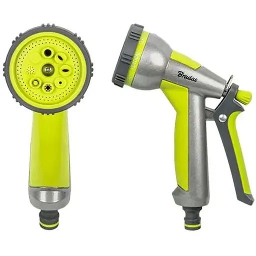 Пістолет для поливу Bradas LIME LINE металевий 8 режимів LE-5108 - фото 1