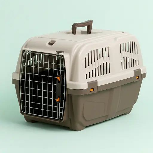 Переноска Trixie Skudo 1 для собак до 12 кг пластикова коричнева 30x32x49 см  - фото 2