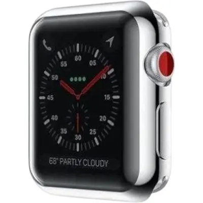 Чохол-накладка DK Silicone Face Case для Apple Watch 38mm (silver)
