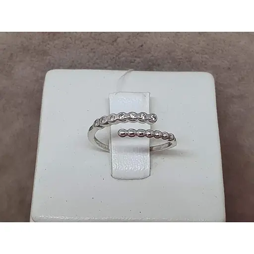 Срібне незамкнене кільце Qvaliz з фіанітами. 901-01049 15 - фото 4