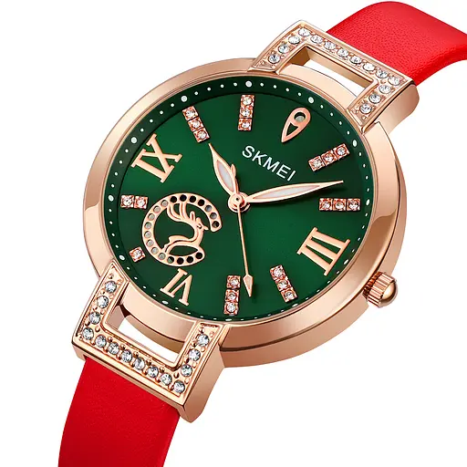 Наручний годинник жіночий 1977RD Red Skmei acs0030444 - фото 2