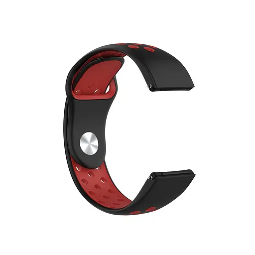 Ремешок для часов Boorui Nike design bracelet Universal, 20 мм, Black with red (с кнопкой) - фото 2