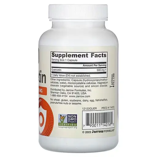 Кверцетин Jarrow Formulas Quercetin 500 mg, 100 вегакапсул для поддержки иммунитета - фото 2