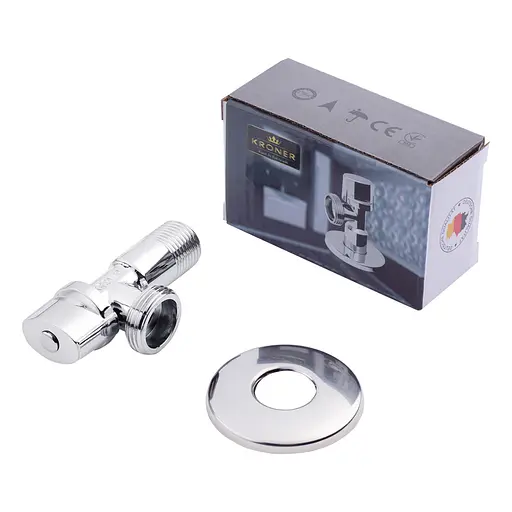 Кран приладовий Kroner KRP Eckventil C202 1/2"х3/4" ЗЗ (CV027380) - фото 2