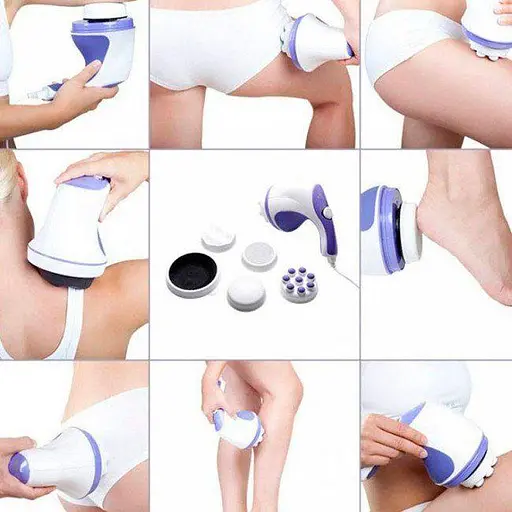 Портативный ручной антицеллюлитный массажер для шеи спины тела Relax And Ton роликовый массажер для тела - фото 4