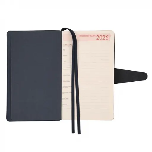 Записник деловой Leo Planner Alpha датированный 12 х 20 см 352 страницы (252629) - фото 5