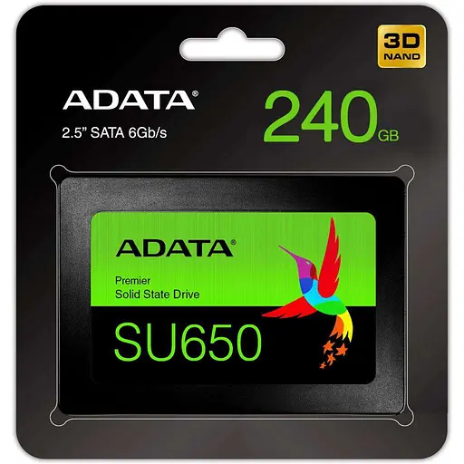 Накопичувач SSD Adata Sata 2.5" 240Gb Ultimate SU650 (ASU650SS-240GT) Б/в - фото 5