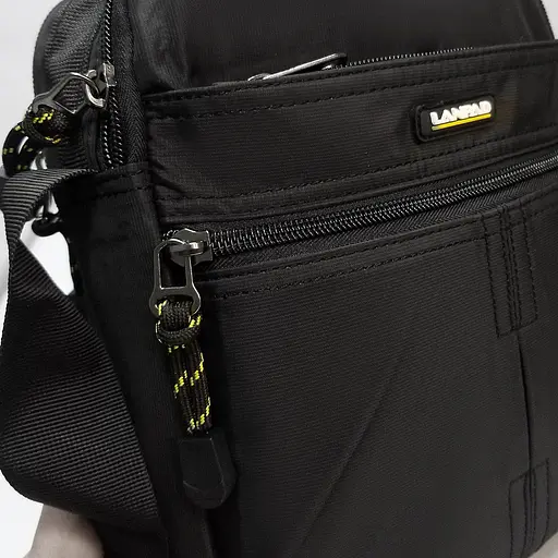 Сумка чоловіча чорна планшет Lanpad sum0028747 - фото 4