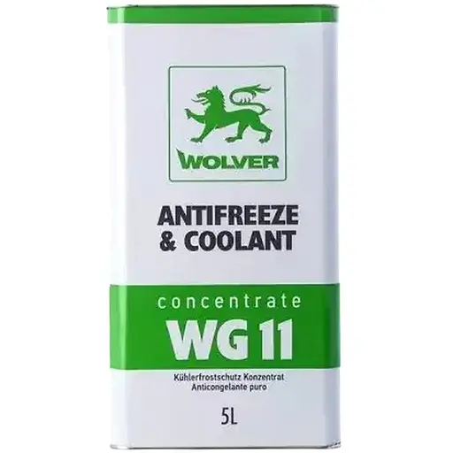 Антифриз Wolver WG11 Antifreeze & Coolant Concentrate 5 л зеленый