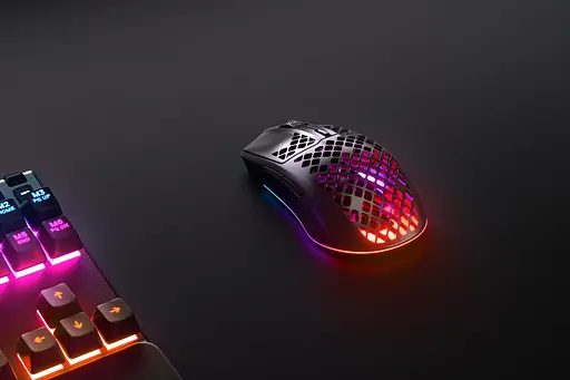 Мишка SteelSeries Aerox 3 Wireless Onyx, RGB, 18000dpi., 6кн., чорна - фото 6