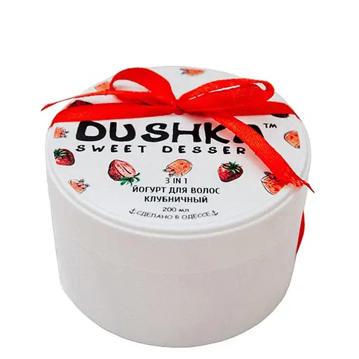 Йогурт для волос Клубничный Dushka 200 мл - фото 1