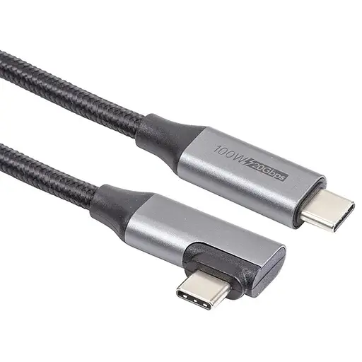Кабель Cabletime USB3.2, USB-C - USB-C, 20Gbps, 100W, 20V/5A, 4K/60HZ, 1м