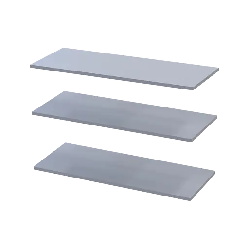 Полка для одежды Doros Promo Серый 3шт. 86.7х35х1.6 (80737769)
