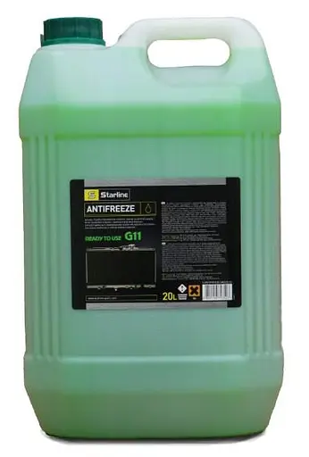 Антифриз Starline Ready to Use G-11 готовий зелений -40°C 20л (ANTIFREEZE GREEN20)