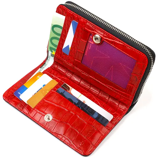 Жіночий шкіряний гаманець Canpellini 9.5х15.5х2.5 см acs0025561 - фото 3